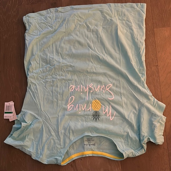 NWT Yarn & Sea Morning Sunshine Blue T-Shirt/Pajama Top - Picture 7 of 8